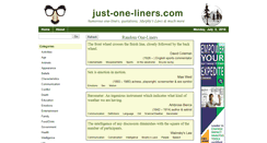 Desktop Screenshot of just-one-liners.com