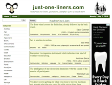 Tablet Screenshot of just-one-liners.com